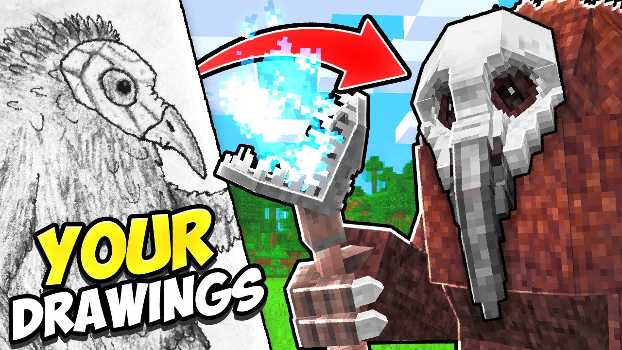I Turned YOUR Drawings into Minecraft Mobs!