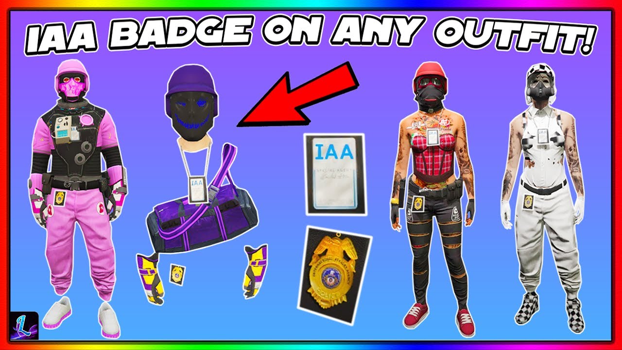 HOW TO MERGE THE *IAA BADGE* ON ANY OUTFIT IN GTA 5 ONLINE AFTER THE LATEST PATCH!