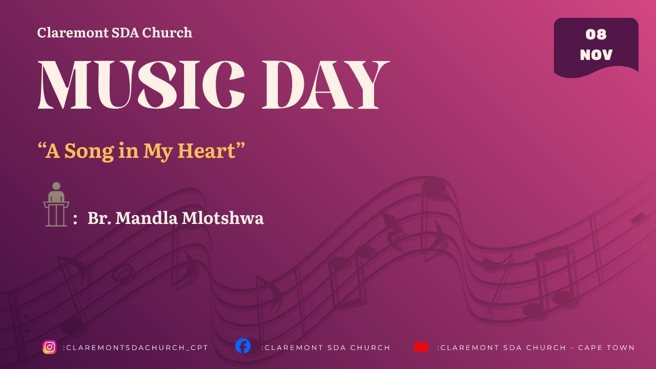 Claremont SDA Church- Music Day Afternoon Program - 8 NOV 2025-