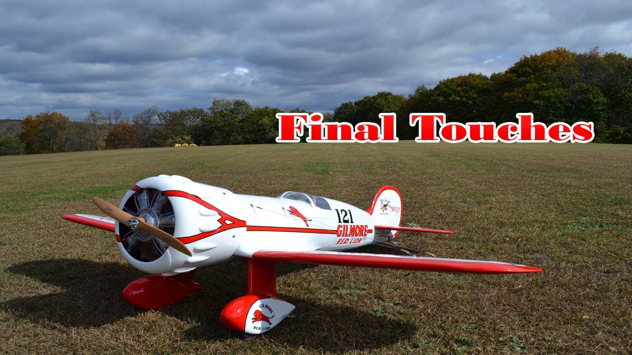 Модель самолета Gilmore Red Lion от Seagull Models, часть 5: Как установить капот, использование ...