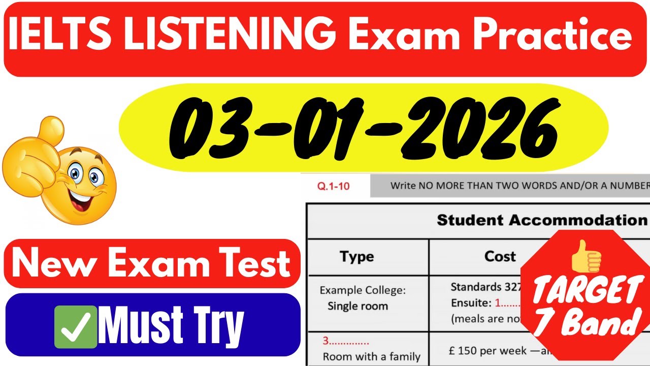 IELTS LISTENING TEST 2026 | IELTS LISTENING PRACTICE TEST WITH ANSWERS 2026