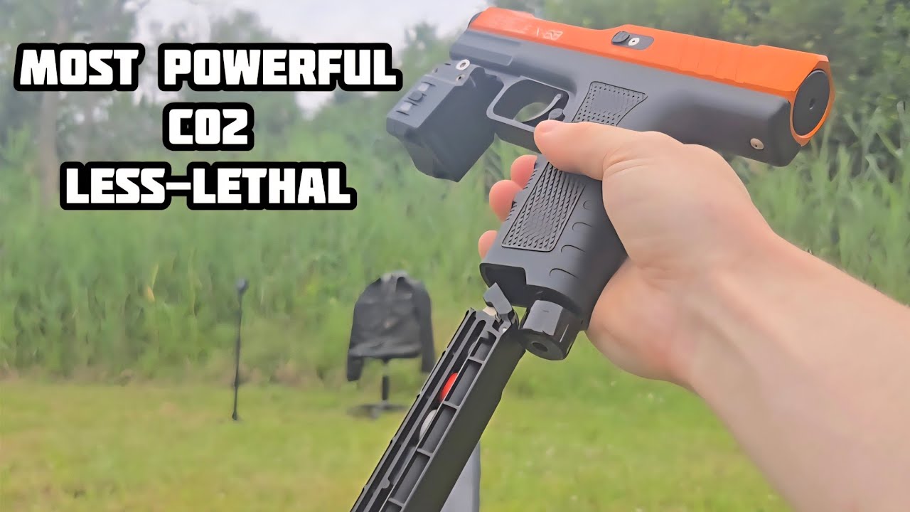 Pistelle x-68 Defense AirPistol▪︎Ballistic Dummy/Power Testing+Long barrel &more