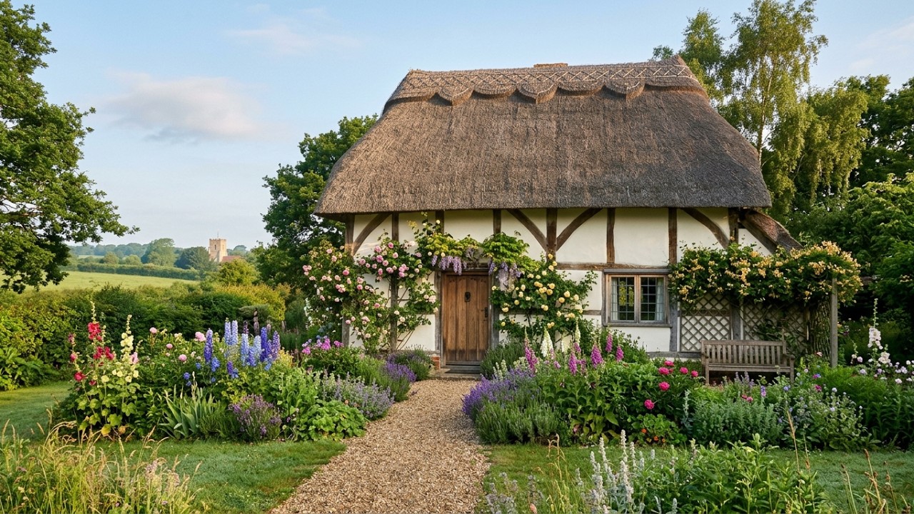 Ashdon Essex Village  English  countryside walk