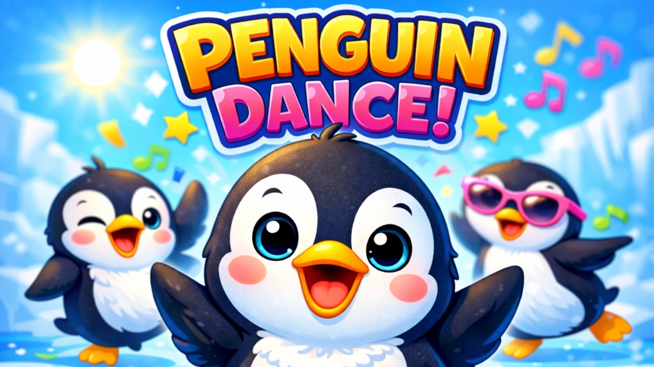 Kids Love This Cute Penguin Song and Dance Animation