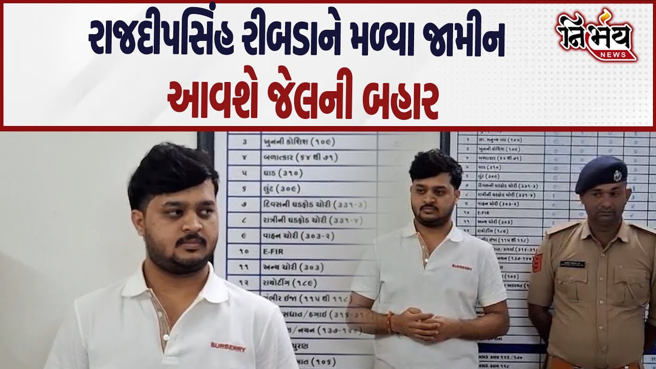 Ribda Rajdeepsinh Jadeja ને Amit Khunt કેસમાં મળ્યા જામીન। આવશે જેલની બહાર। Nirbhay News