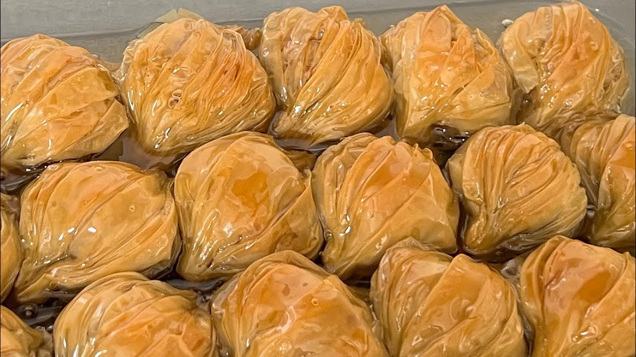 Baklava cokillage ,  بقلاوة الصدفة بعجينة الفيلو