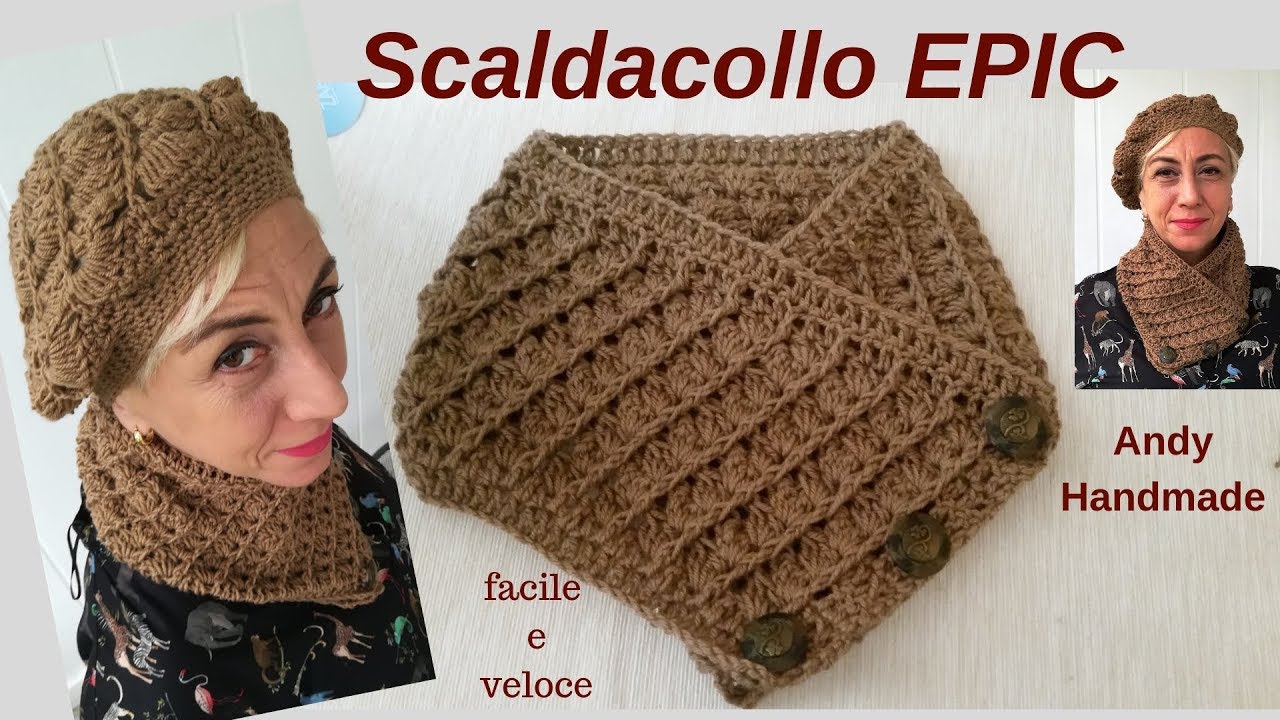 Scaldacollo Epic facile e veloce -  uncinetto facile