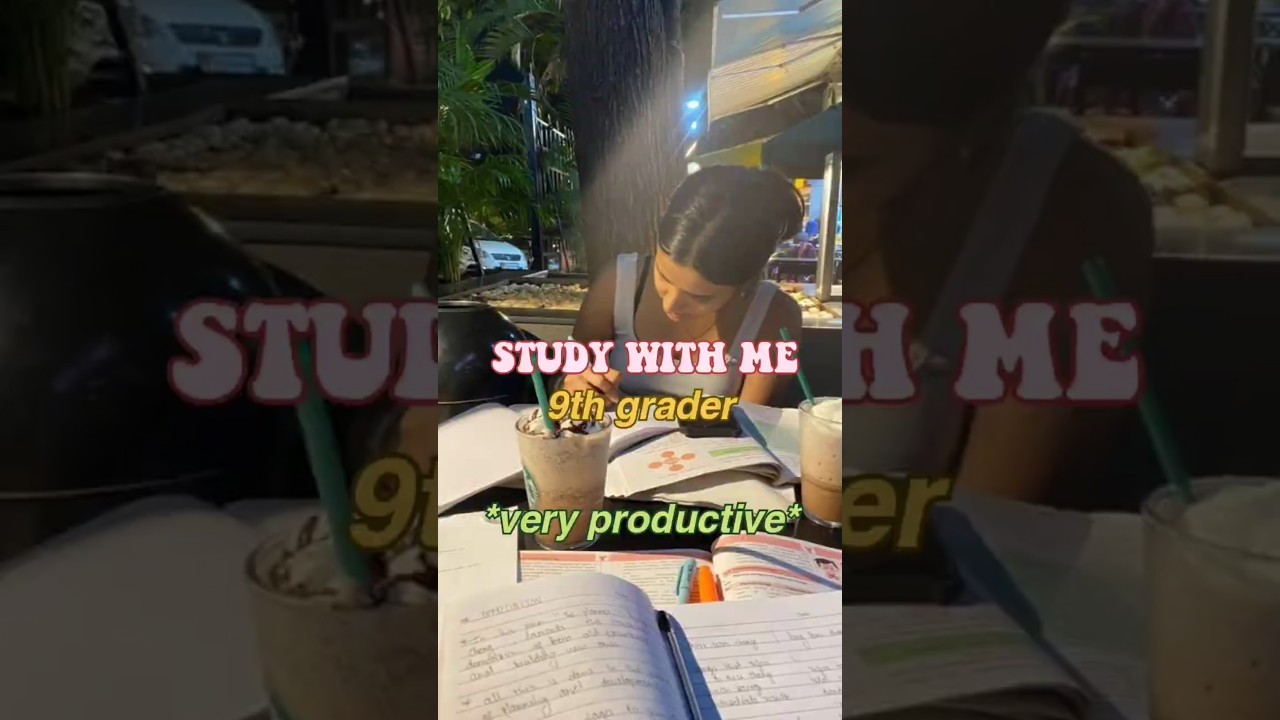 STUDY WITH ME *9th grader* / extremely productive 📚 #motivation #studyroutine #grade9