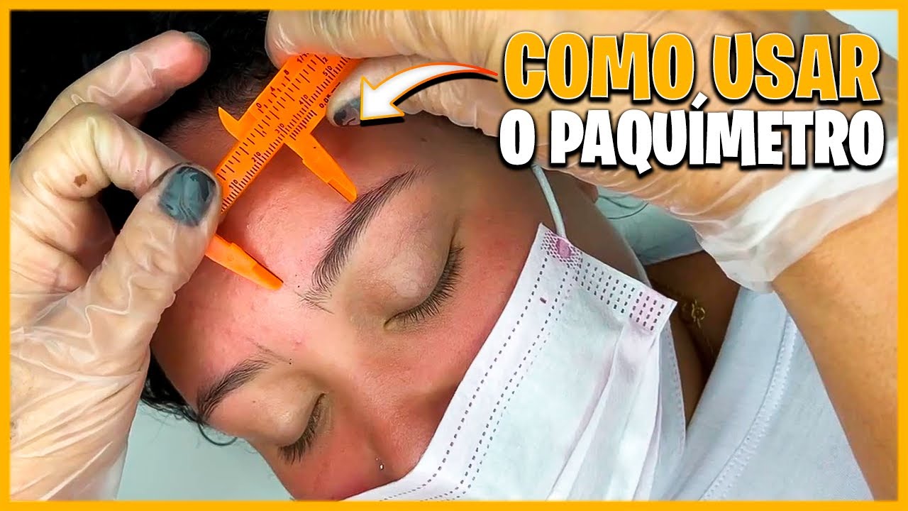 V&Iacute;DEO AULA - COMO USAR O PAQU&Iacute;METRO PARA FAZER A MARCA&Ccedil;&Atilde;O DE SOBRANCELHAS - DESIGN DE SOBRANCELHA