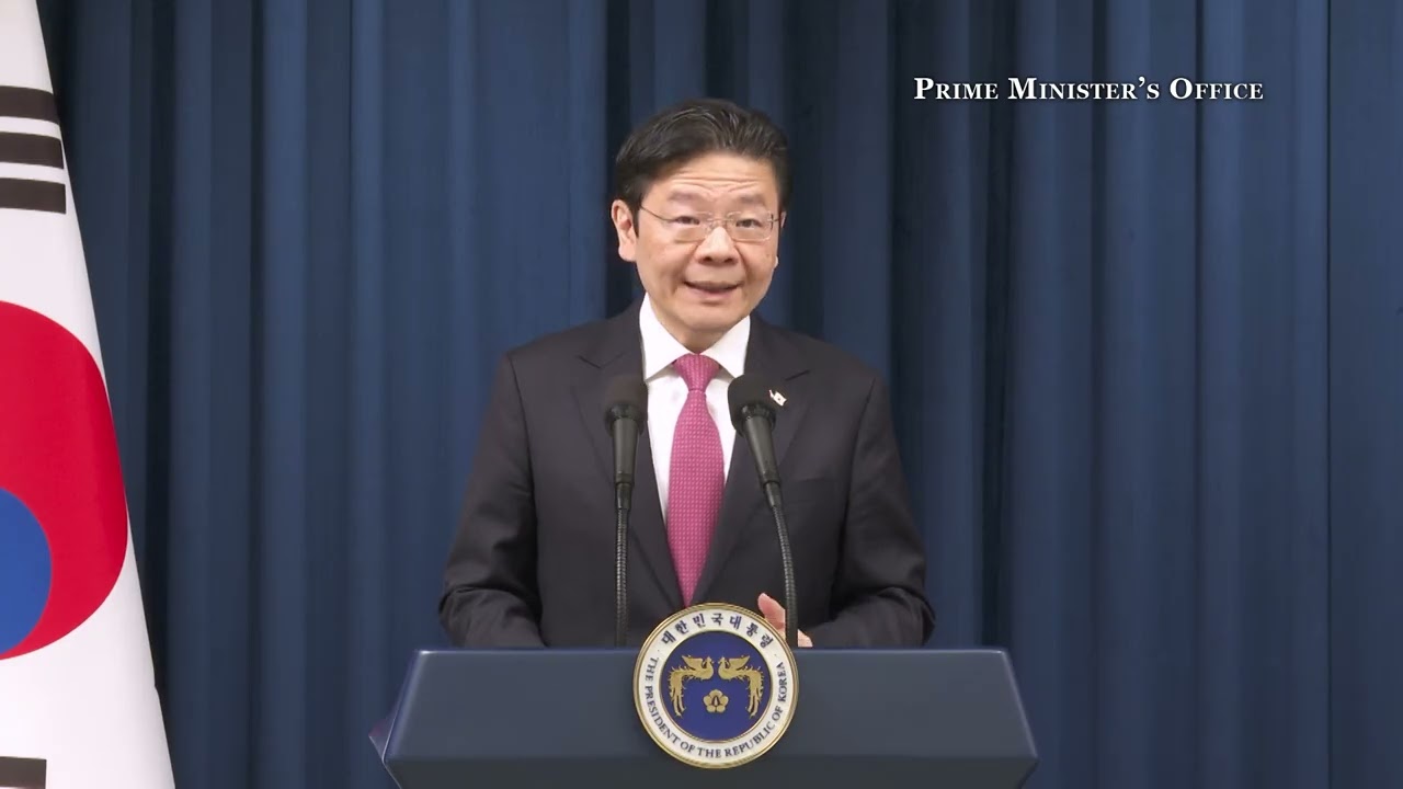 PM Lawrence Wong at the Joint Press Conference with ROK President Lee Jae Myung