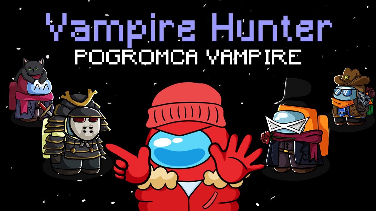 DZIWNA GRA na DWIE KAMERY jako VAMPIRE HUNTER w AMONG US! 🤯