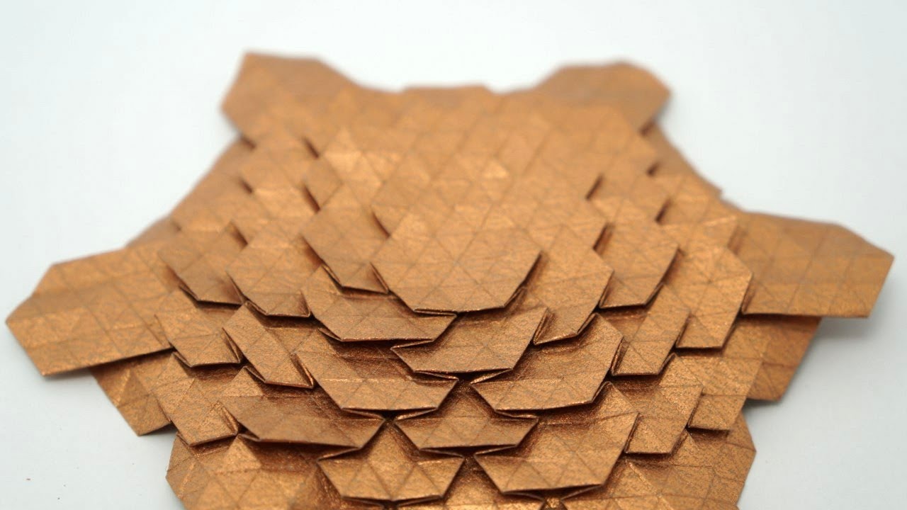 Origami Spread Hex Tessellation (Eric Gjerde) - normal speed collapsing