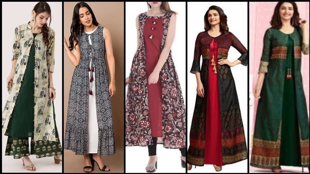 Latest Beautiful And Stylish Long Jacket With Kurti Design For Stylish Girls /Fashion Trends