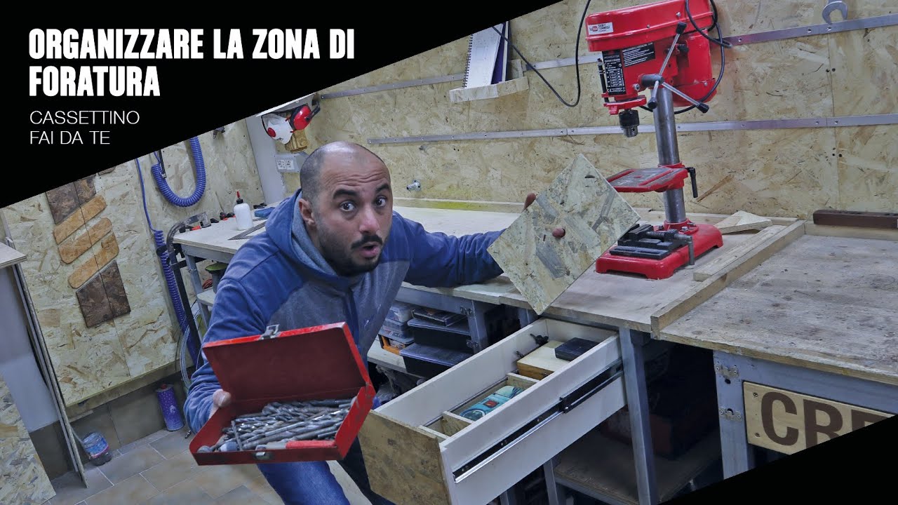 Cassettino Fai Da Te per organizzare la zona di foratura