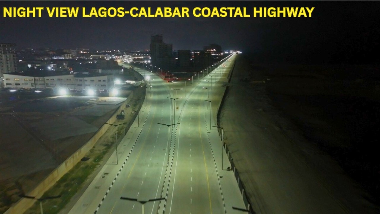 Lagos–Calabar Coastal Highway at Night | Victoria Island–Lekki Transformation