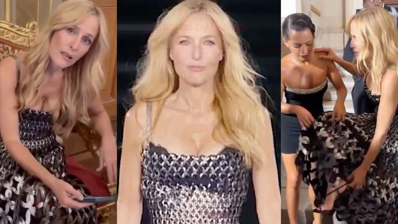 Gillian Anderson's Quick Fix Before Captivating Runway Debut