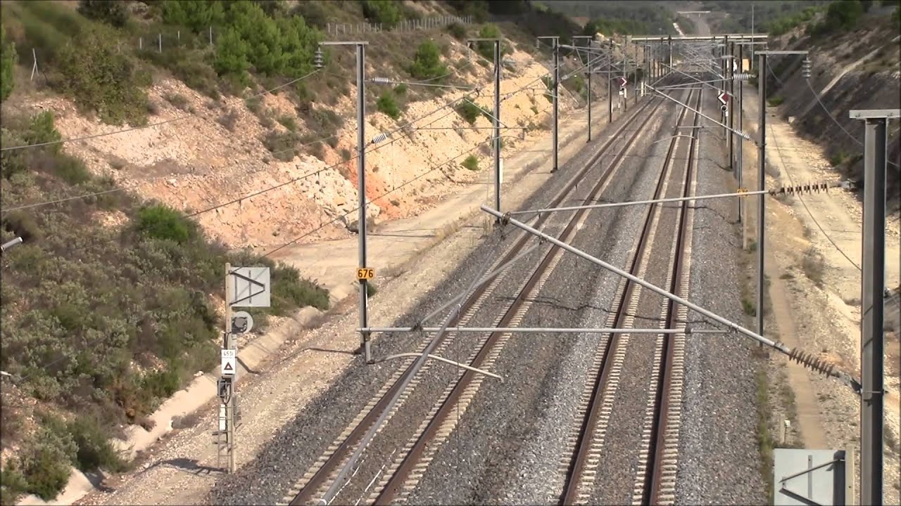 High speed train (TGV) in french on LGV Mditerannée