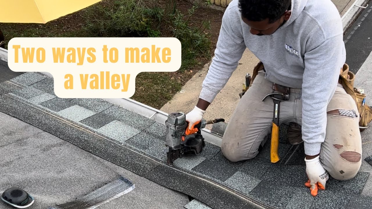 How to make a roofing valley. Cómo hacer un vale en el Roofing.