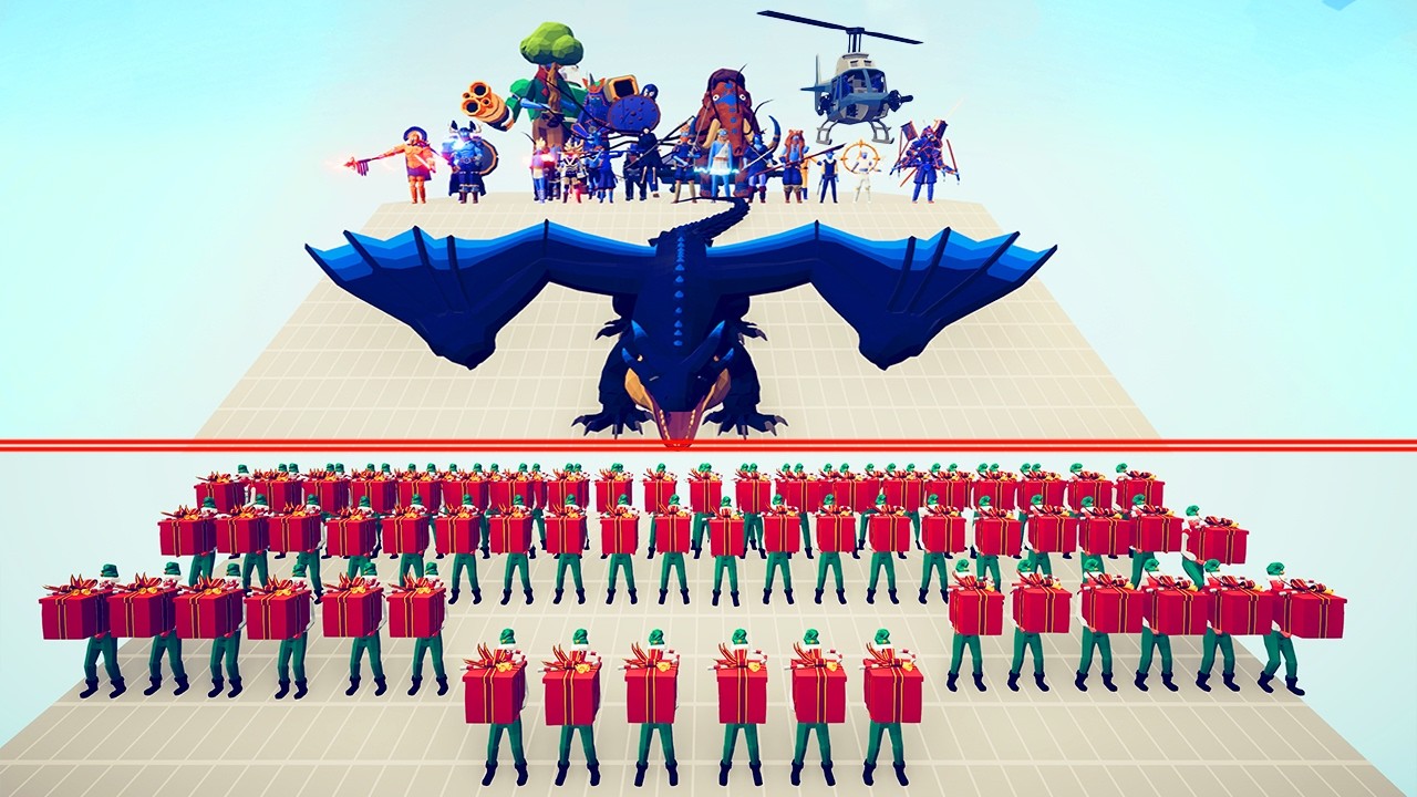 BOSS TEAM vs PRESENT ELF TEAM | TABS - Totally Accurate Battle Simulator