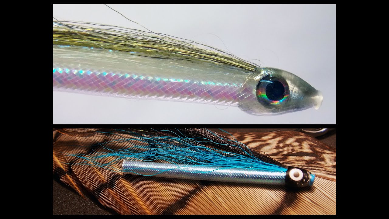 Sunray minnow version with heat shrinkable pipping fly tying instructions