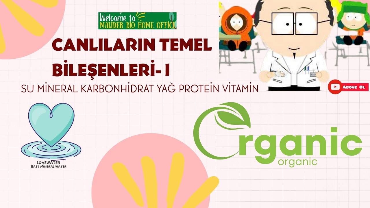 TYT BİYOLOJİ-2 9.sınıf CANLILARIN TEMEL BİLEŞENLERİ-1