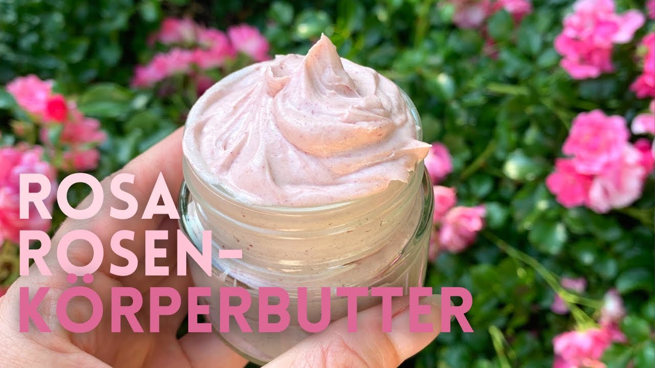 Rosa Rosen-Körperbutter | mit 100% natürlichem Pigment