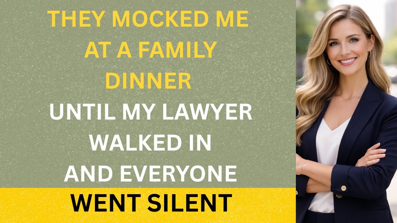 They Mocked Me at a Family Gathering — Until My Lawyer Walked In