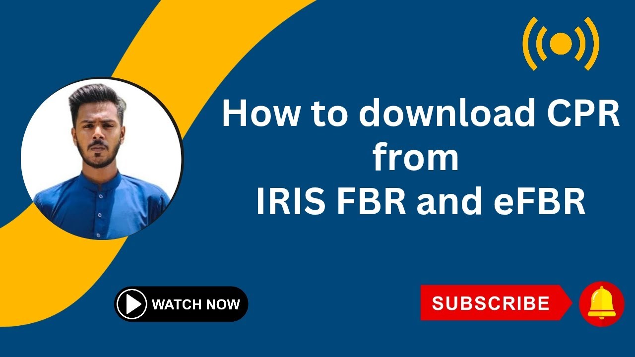 How to download Computerised Payment Receipt from IRIS FBR and efbr
