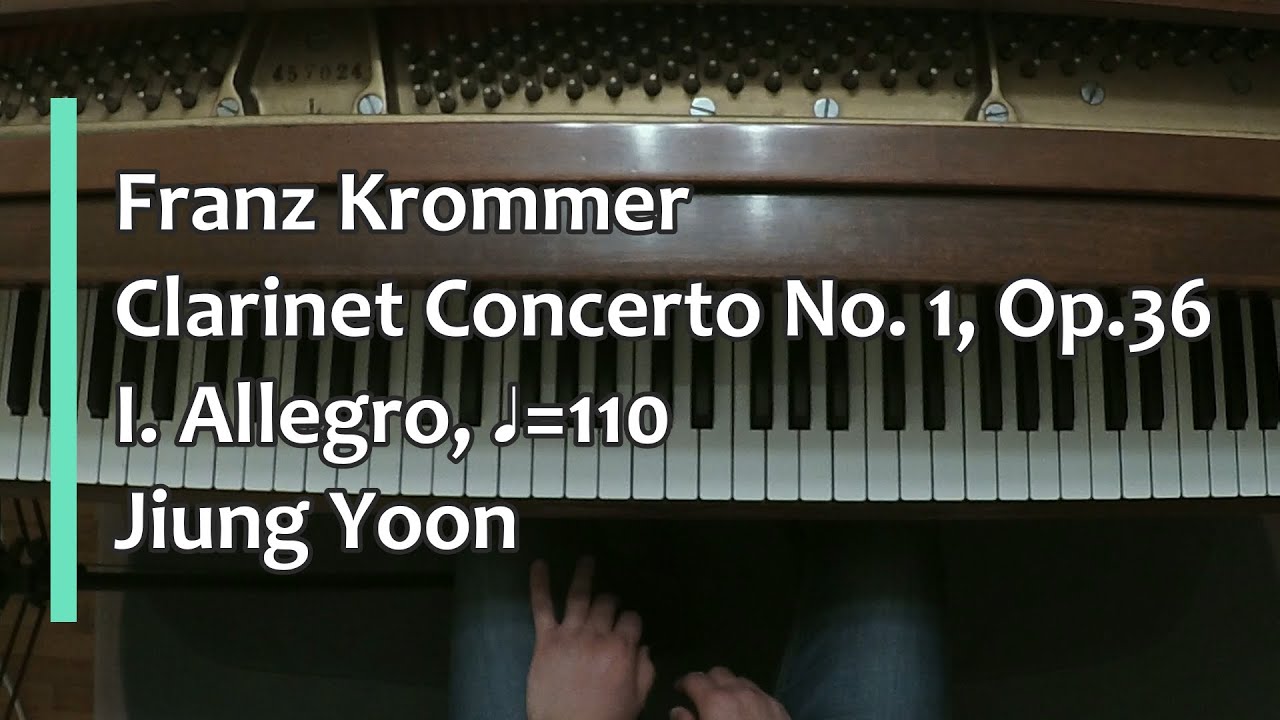 Piano Part- Krommer, Clarinet Concerto No.1, Op. 36, I. Allegro, ♩=110