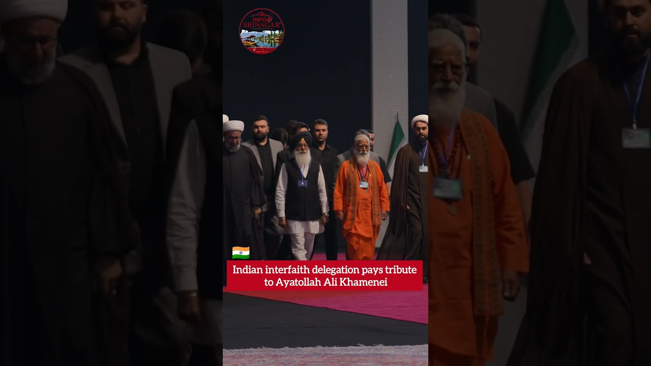 🇮🇳Indian interfaith delegation pays tribute to Ayatollah Ali Khamenei🙏🏻