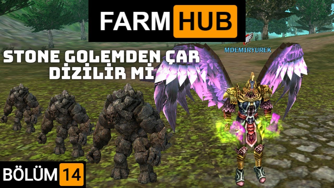 FARM HUB | B14 | STONE GOLEM İLE ÇAR DİZİLİR Mİ ?      #knightonline #kopazar #nttgame #mgame #usko