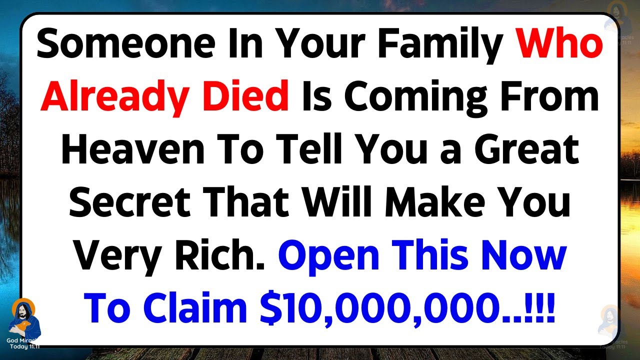 💰 God, through someone, is planning to give you $10,000,000...💌God Says ✝️God Message For You Today