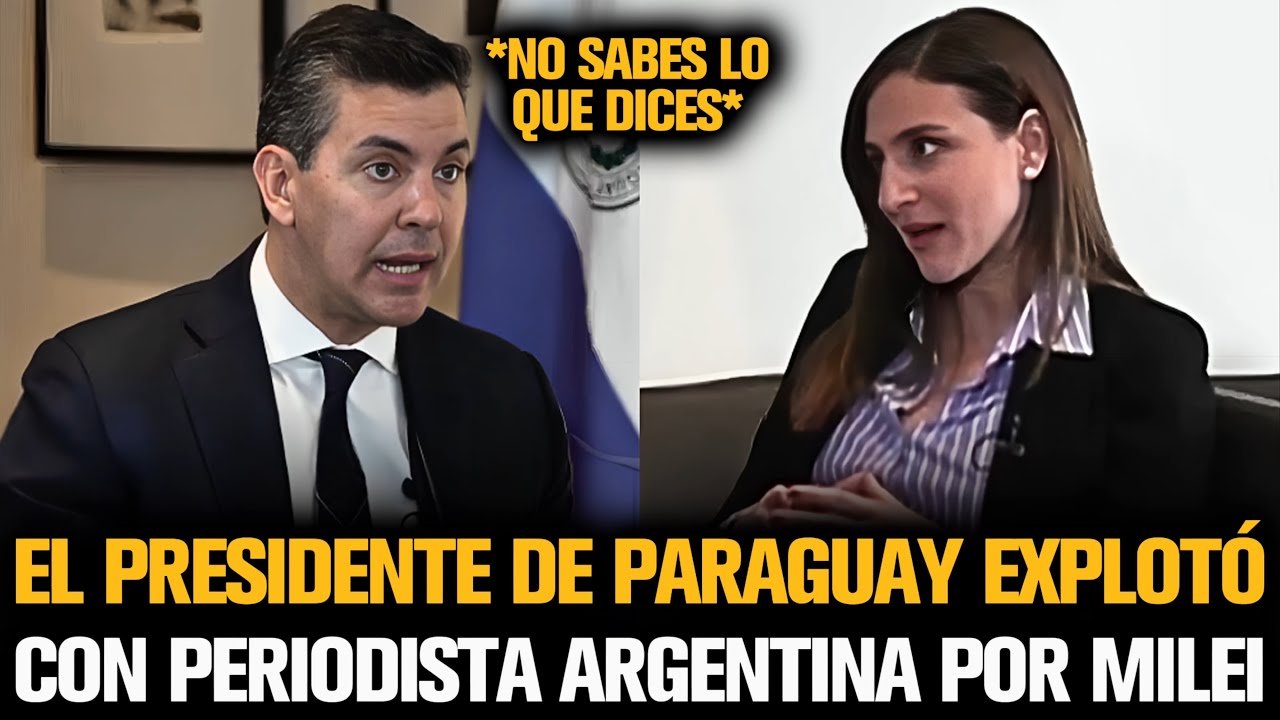 EL PRESIDENTE DE PARAGUAY EXPLOTÓ CON PERIODISTA ARGENTINA POR MILEI