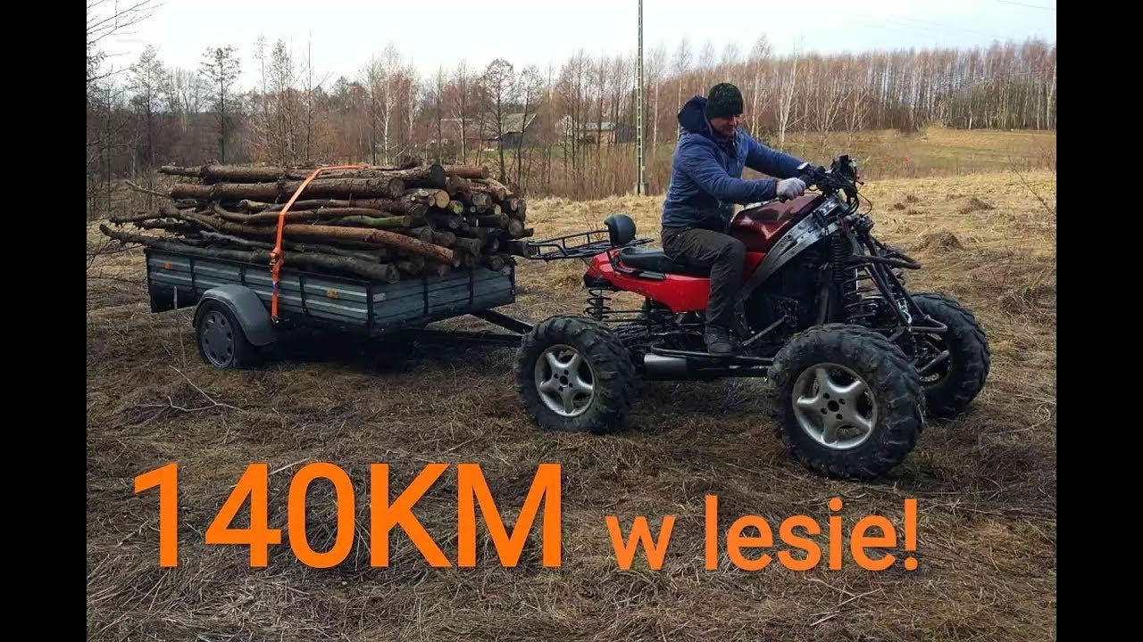 Quad Samoróbka Suzuki GSX1100F! 140KM w lesie! Homemade ATV Quad!