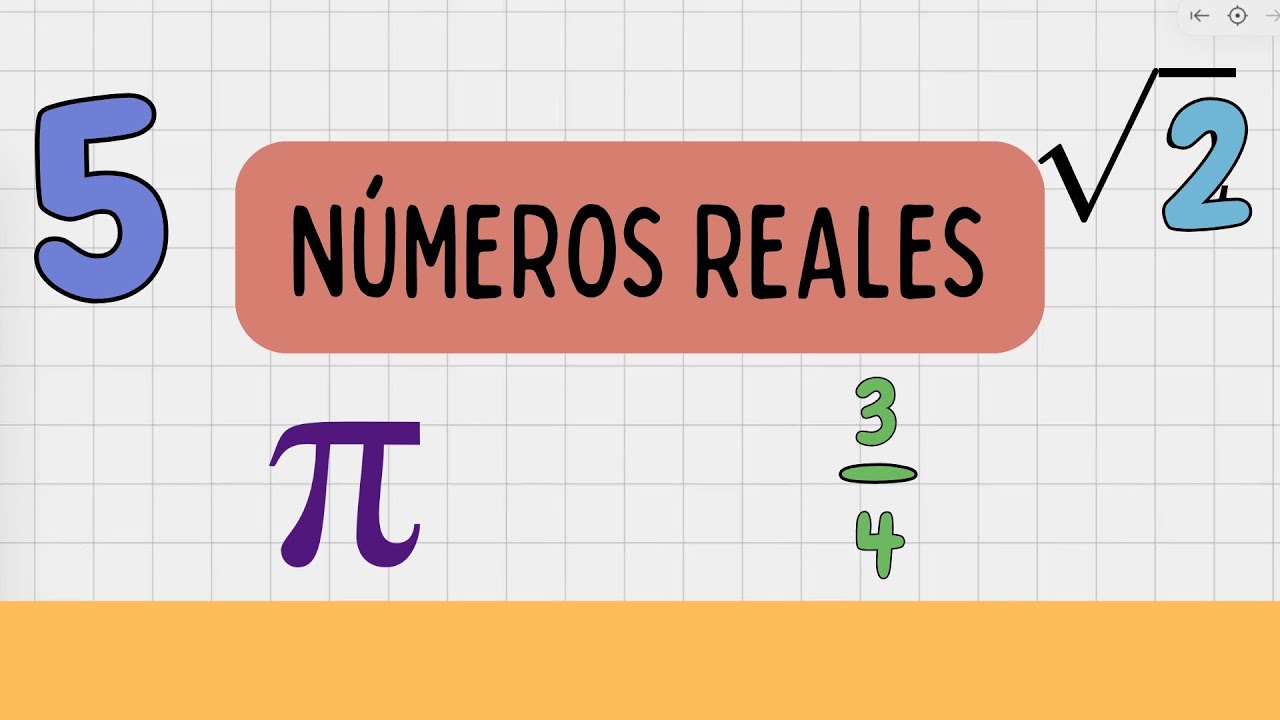 Los números reales: naturales, enteros, racionales e irracionales