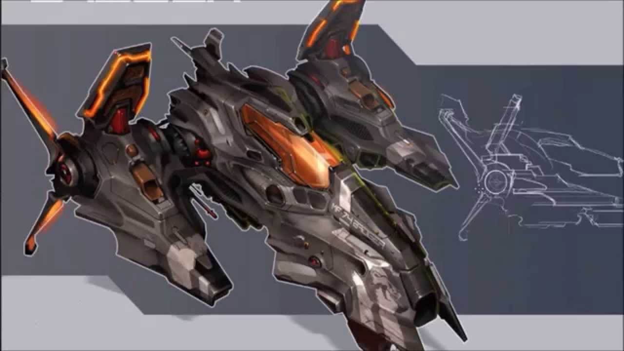 Digital painting - star ship concept art