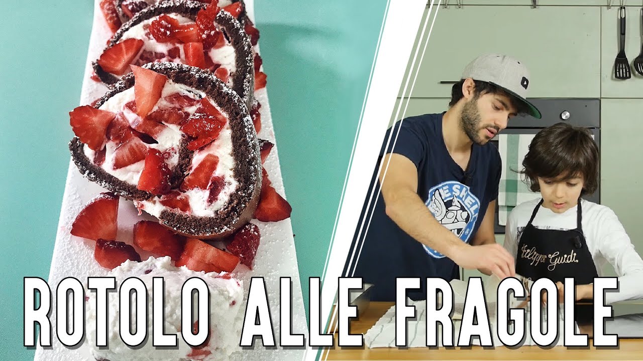 Roll Cake: Rotolo alle Fragole Facile - CUCINA INSTAGRAMMABILE - Jaser ft. Filippo |Cucina Da Uomini