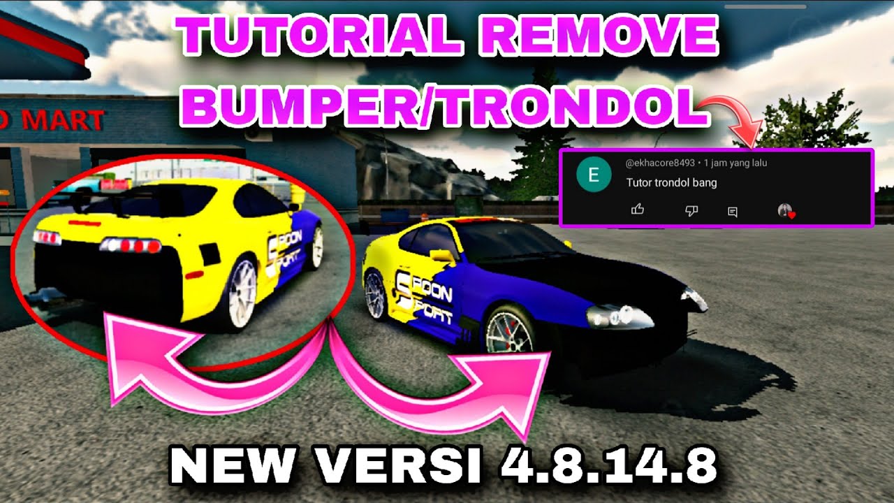 CARA LEPAS BUMPER ATAU CARA BUAT TRONDOL NEW VERSI CAR PARKING MULTIPLAYER 4.8.14.8