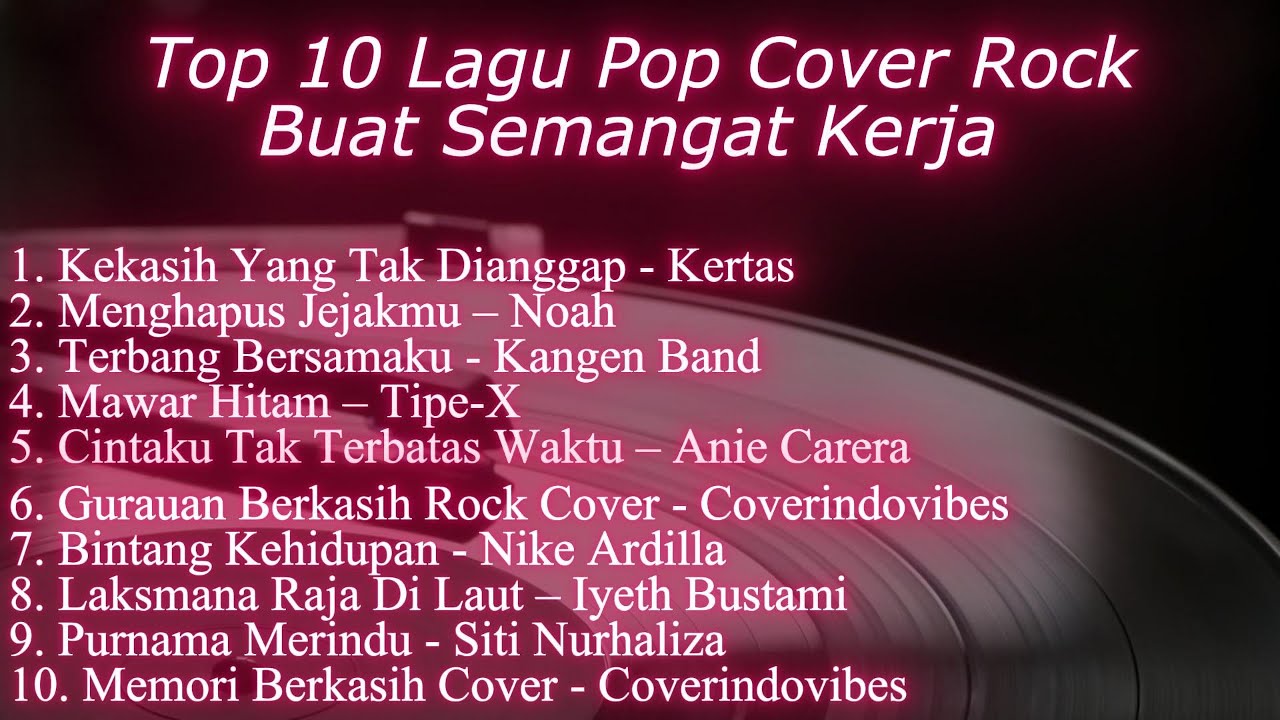 Top 10 Lagu Pop Cover Rock untuk Semangat Kerja #music #popular #fyp #rock