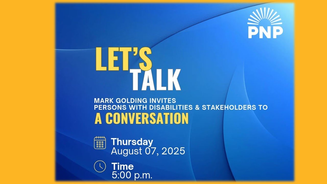 Let's Talk - Mark Golding Invites Persons with Disabilities & Stakeholders to A Conversation