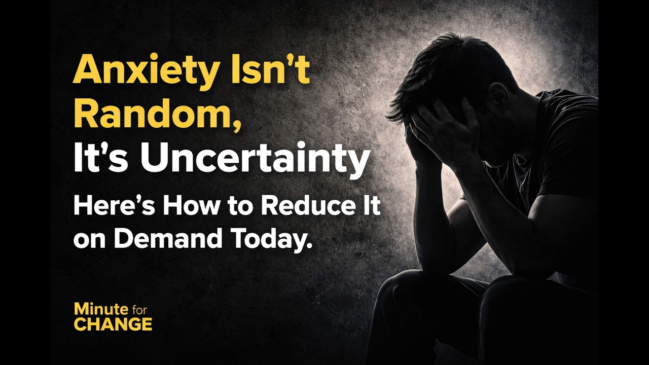 Anxiety Isn’t Random, It’s Uncertainty, Here’s How to Reduce It on Demand Today