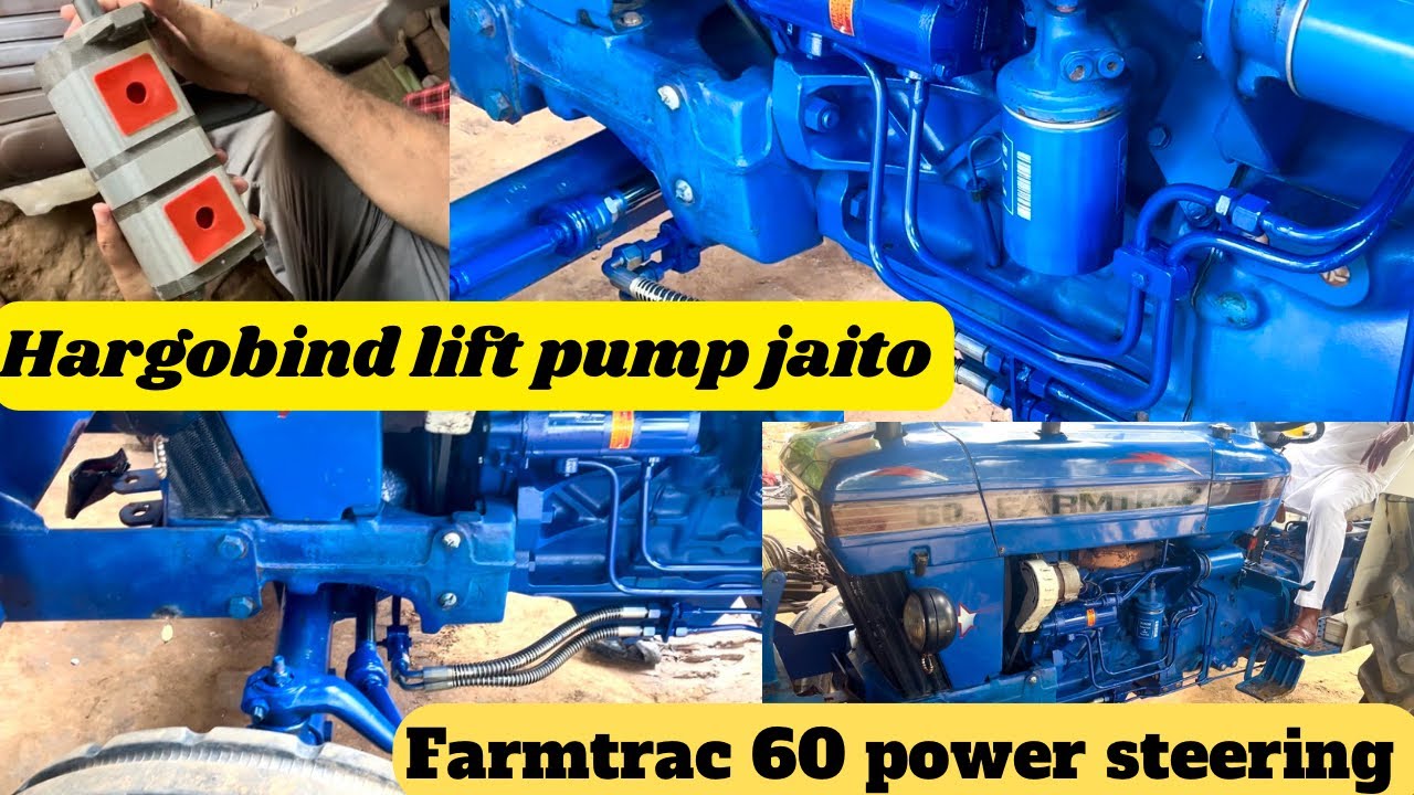 Farmtrac 60 power steering Hargobind lift pump power steering jaito #trctr modify #power steering