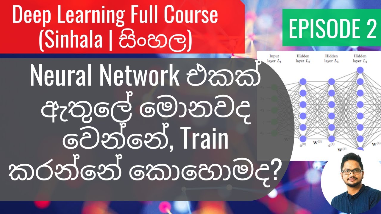 Deep Learning (Sinhala | සිංහල) Ep2 - Neural Network එකක් ඇතුලේ මොනවද වෙන්නේ, Train කරන්නේ කොහොමද?