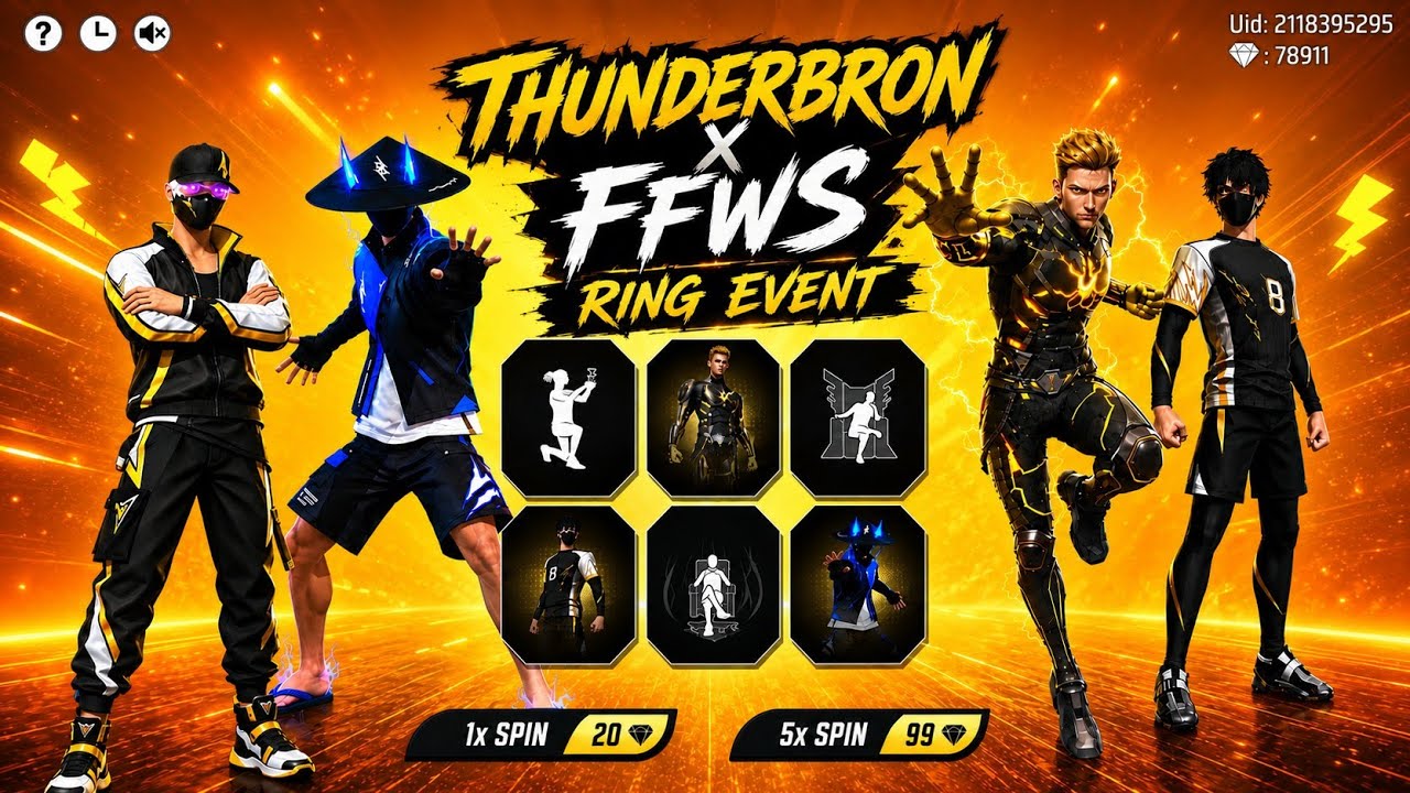 Thunderborn Bundle Event 🤯 Ffws 2025 Bundle Return 💥🥳| Electric Shock Bundle Return | Ff New Event
