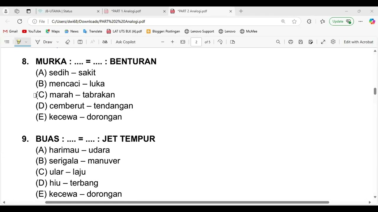 Persiapan SIMAK UI 2025 Pascasarjana S2 Tes Potensi Akademik Verbal Analogi