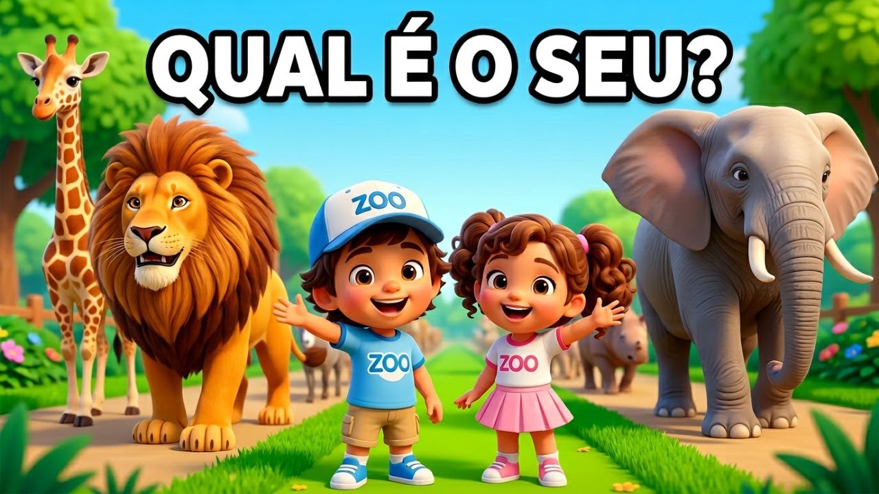 Desfile dos Animais | Qual é o Seu Favorito? Leão, Girafa ou Elefante?