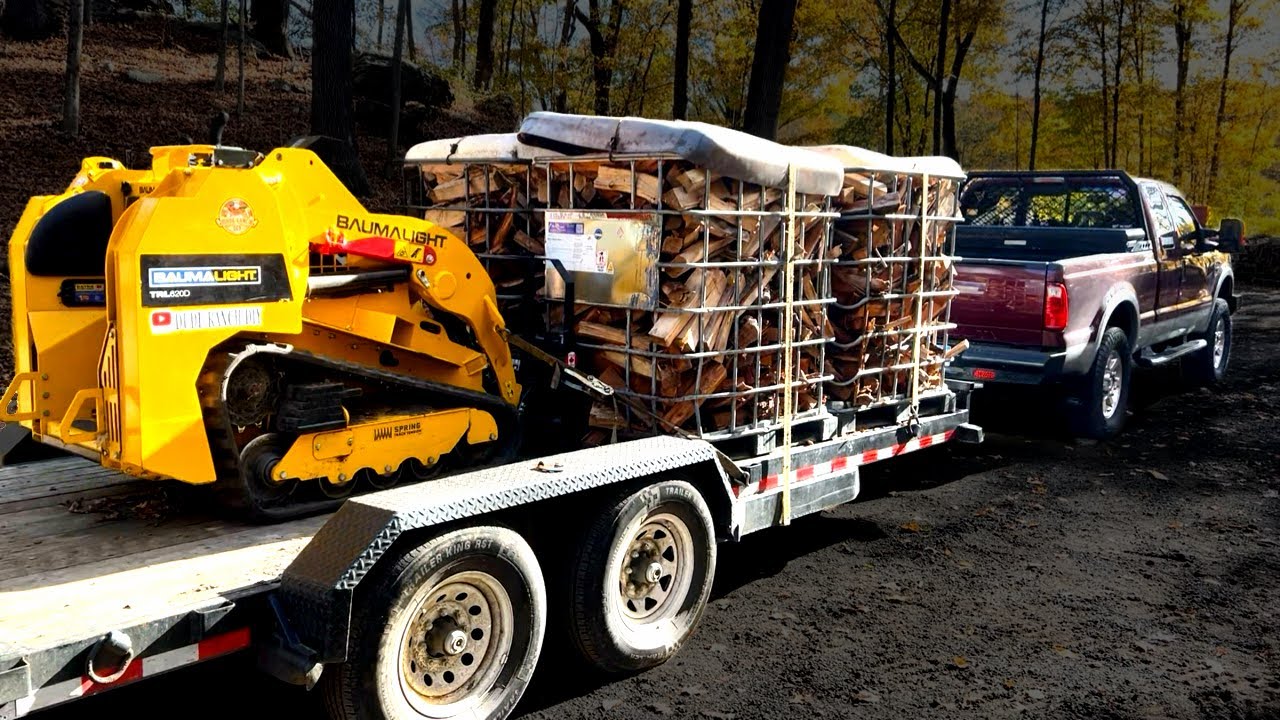 SUPER BUSY Day of Firewood Deliveries! 15 FULL Totes!