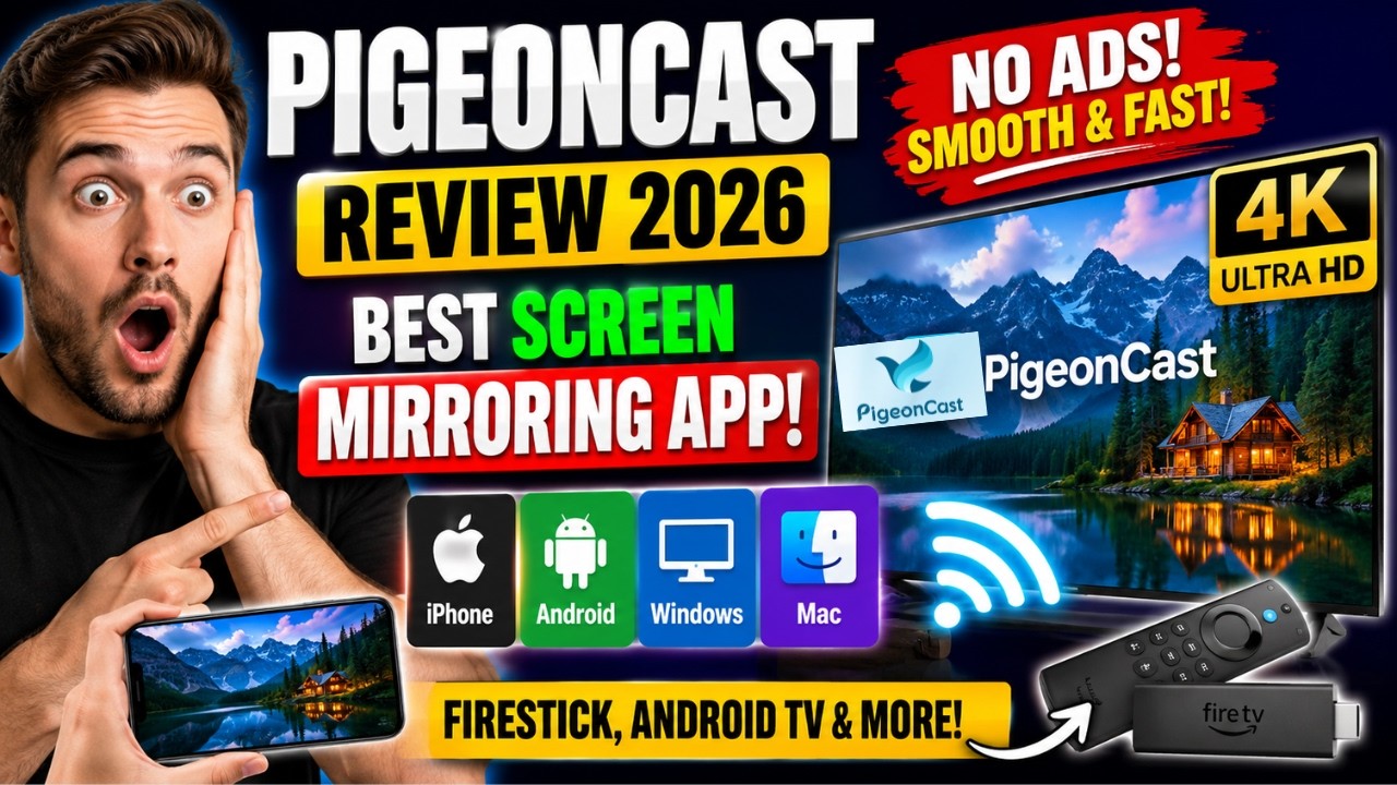 🔥 PigeonCast Review 2026 | Best Screen Mirroring App for Firestick, Android & iPhone
