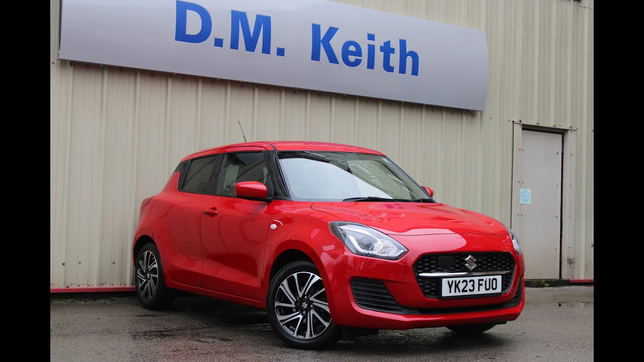 YK23FUO 2023 Suzuki Swift in Fervent Red.