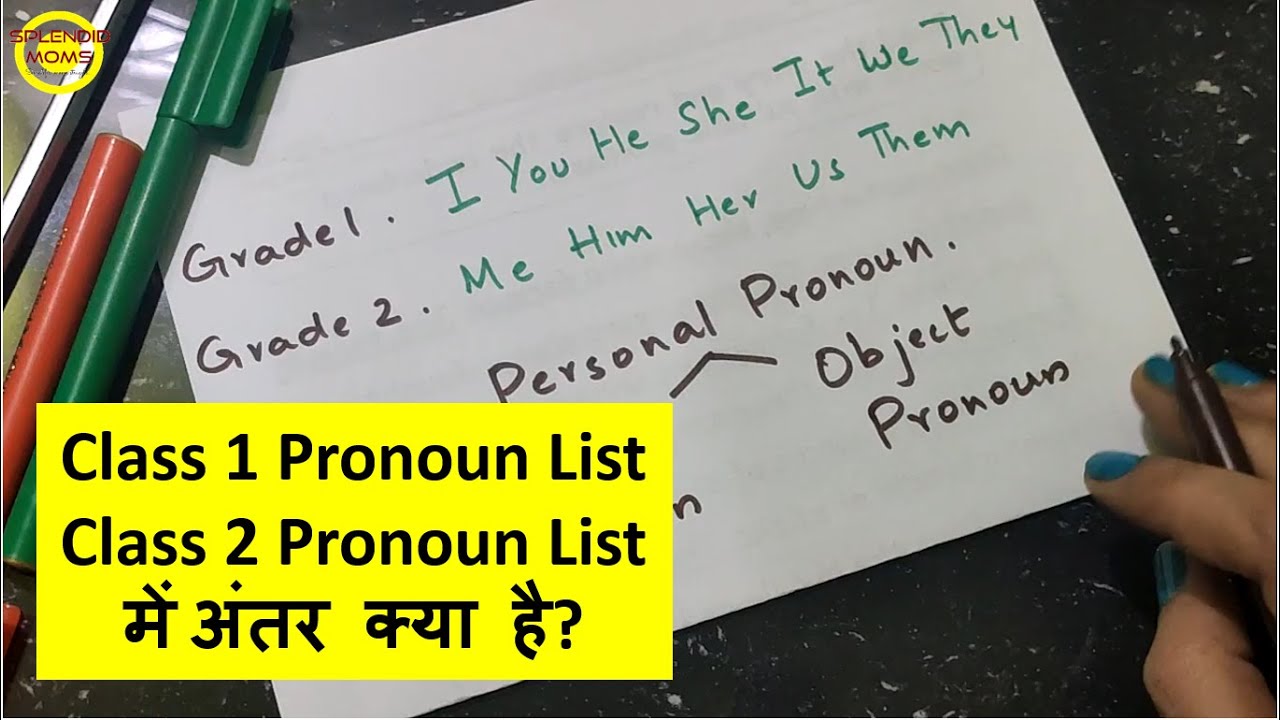 Grade 2 English Grammar Pronouns || Personal Pronoun Subject Pronoun Object Pronoun